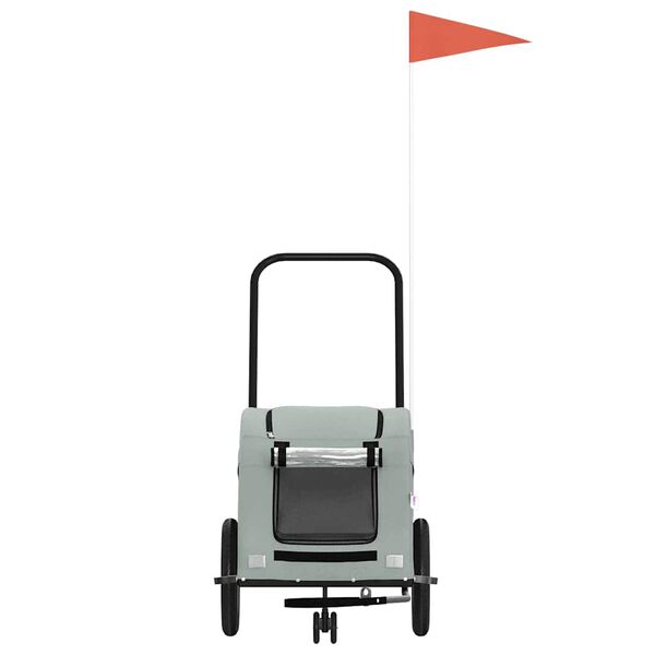 vidaXL lemmiklooma ratta järelkäru, hall, oxford kangas/raud