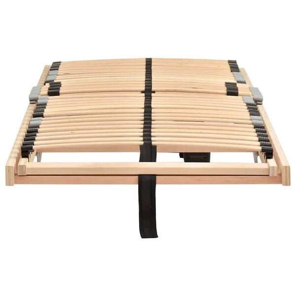 vidaXL Lamelpõhi Pruun 100 x 190 cm Tugev lepppuu