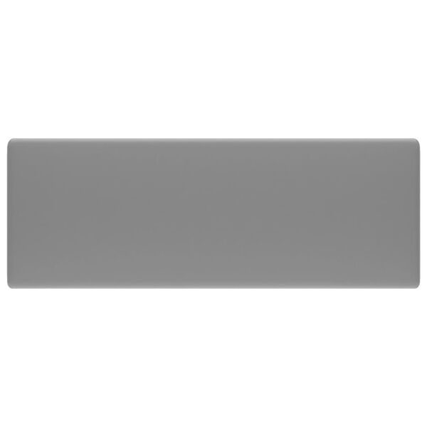 vidaXL valamu &uuml;levooluga, kandiline matt helehall 41x41 cm keraamiline