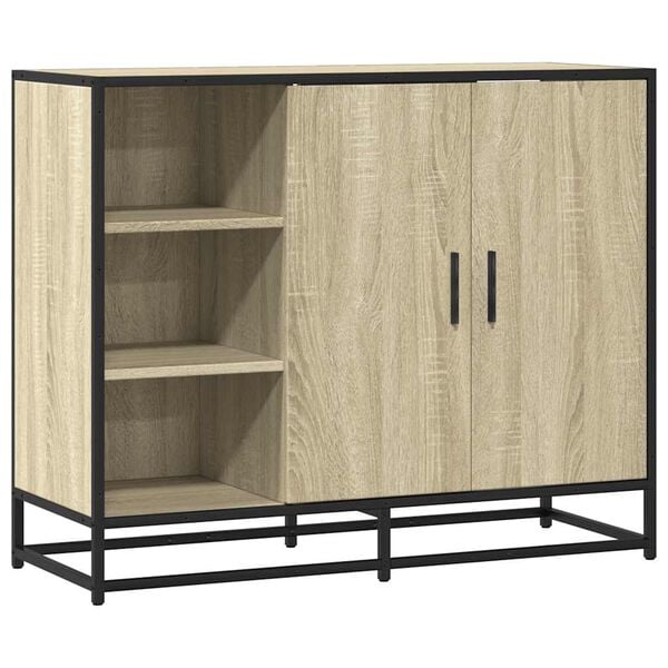 vidaXL puhvetkapp sonoma tamm 92x35x76 cm Engineered Wood
