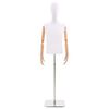 vidaXL Reguleeritav mannekeen 170-218 cm alusega Mees PP Valge