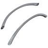 vidaXL K&auml;epide 2 tk H&otilde;bedane 107 x 3.6 x 23 mm Roostevaba teras