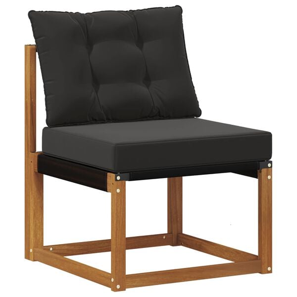 vidaXL V&auml;li diivanikomplekt padjaga 4 pcs Looduslik ja must