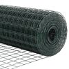 vidaXL Aed koos postiga Roheline 0,4 x 25 m Terased ja PVC