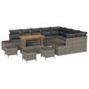 vidaXL Aia Diivanikomplekt padjaga 13 pcs Hall pol&uuml;rotang