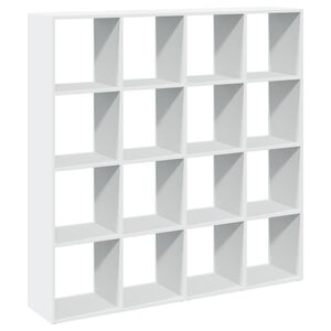 vidaXL raamaturiiul, valge, 137,5x29x137,5 cm, tehispuit