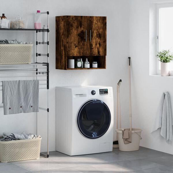 vidaXL seinakapp, suitsutatud tamm, 60 x 31 x 70 cm, tehispuit