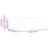 vidaXL Voodi raam madratsiga Valge 200 x 200 cm kangas