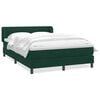 vidaXL Box Vedruvoodi madratsiga Tumeroheline 160x220 cm samet