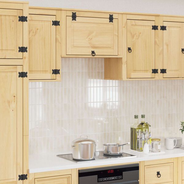 vidaXL Kapp ladustamisega SKI Meepruun 60 x 32 x 40 cm Tahke m&auml;nd