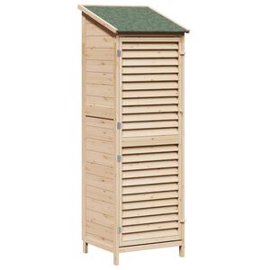 vidaXL Aiashed katusega Naturaalne 59 x 56 x 176 cm Tugev kuusepuit