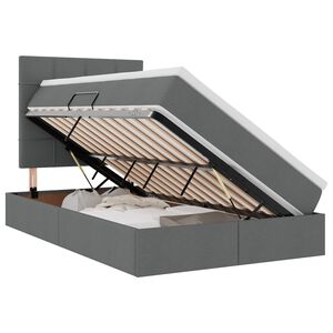 vidaXL LED-valgusega hoiuvoodi LEDiga Tumehall 120 x 190 cm Pol&uuml;ester