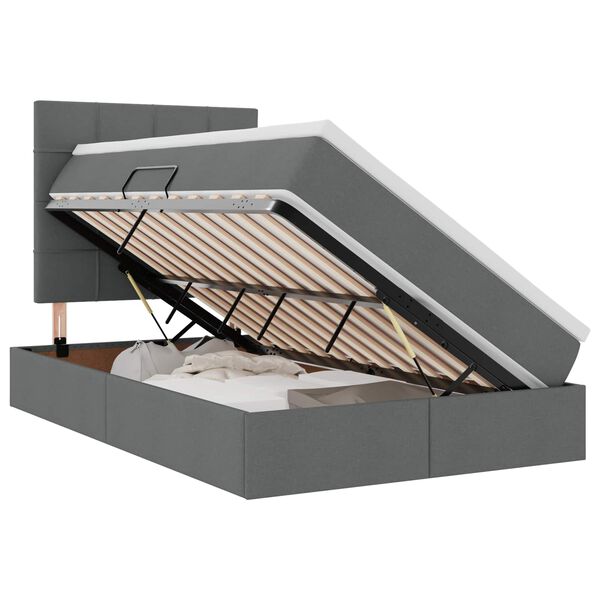 vidaXL LED-valgusega hoiuvoodi LEDiga Tumehall 120 x 190 cm Pol&uuml;ester