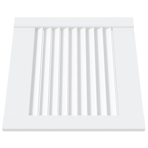 vidaXL kapiuksed, v&otilde;rega disain 4 tk valge 39,5x39,4 cm m&auml;nnipuit