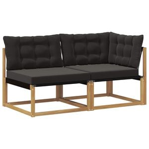 vidaXL Sektsionaalne diivan padjaga Valge 162,5 x 83 x 73 cm