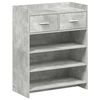 vidaXL Kinga kapp sahtliga Betoonhall 73,5 x 36 x 92 cm Tehispuit