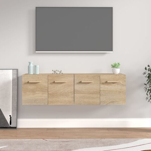 vidaXL seinakapid, 2 tk, Sonoma tamm, 60 x 36,5 x 35 cm, tehispuit