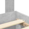 vidaXL Voodi raam peaga sahtliga Betoonhall 135 x 190 cm Tehispuit