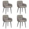 vidaXL S&ouml;&ouml;gitoa Toolid 4 pcs Kunstsuede nahk Helehall