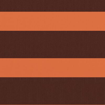 vidaXL rõdusirm, oranž ja pruun, 75 x 500 cm, oxford-kangas