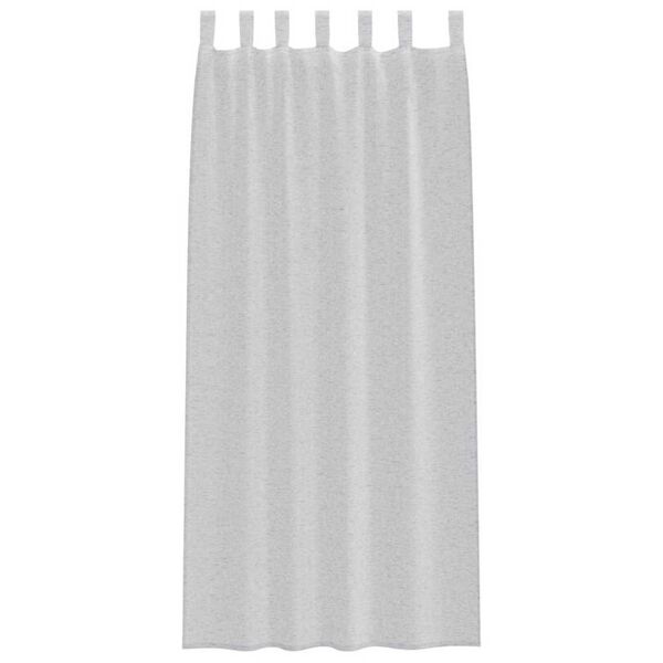 vidaXL Voile Kardin kardinatega 2 pcs Helehall 225 x 140 cm Pol&uuml;ester