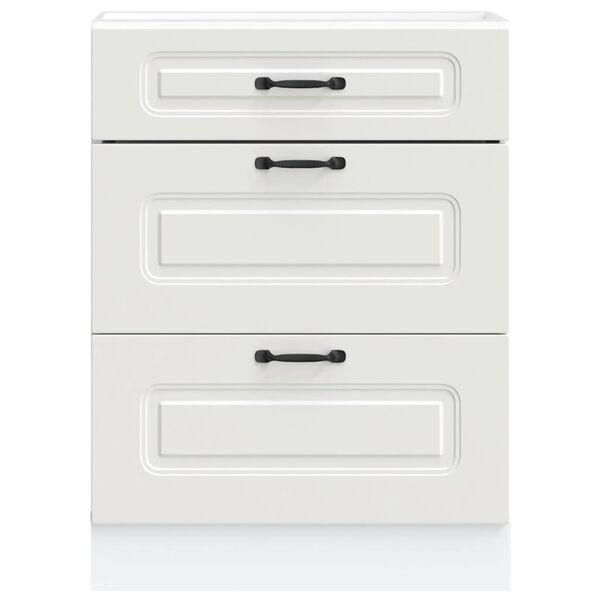 vidaXL k&ouml;&ouml;gi aluskapp, Kalmar, valge, tehispuit