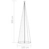 vidaXL koonusekujuline j&otilde;ulupuu 330 sooja valget LEDi, 100 x 300 cm