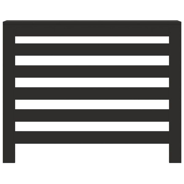 vidaXL radiaatori kate, must, 104 x 20 x 82 cm, tehispuit