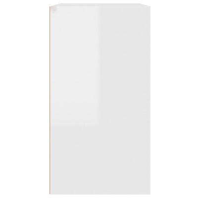 vidaXL kosmeetikakapp, kõrgläikega valge, 80 x 40 x 75 cm, tehispuit