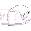 vidaXL kasvuhoone asenduskate (8 m&sup2;), 400x200x200 cm, roheline
