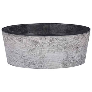 vidaXL valamu, must, &Oslash;40x15 cm, marmor