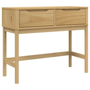 vidaXL konsoollaud "FLORO", vahapruun, 89,5 x 36,5 x 73 cm, m&auml;nnipuit