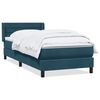 vidaXL Box Vedruvoodi Madratsiga Tumesinine 100x220 cm samet