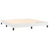 vidaXL kontinentaalvoodi madratsiga, valge, 160x200 cm, kunstnahk