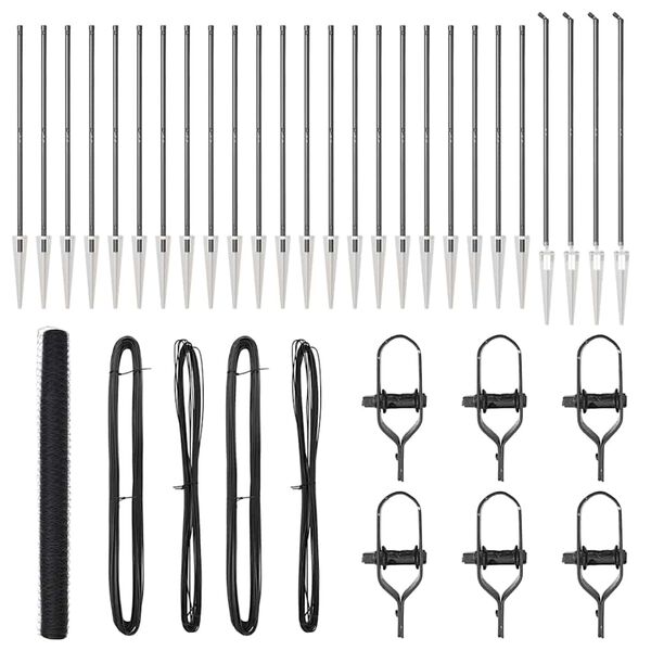 vidaXL Aiapost Hall 50 x 1,6 m (36 mm v&otilde;rk) Terased ja PVC