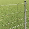 vidaXL Karjamaa-aed Hõbedane 25 x 0,8 m Tsingitud teras