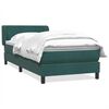 vidaXL Box Vedruvoodi madratsiga Tumeroheline 90x220 cm Velvet