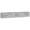 vidaXL seina telerikapid 3 tk, betoonhall, 80x34,5x40 cm