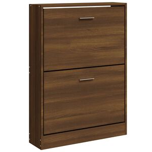 vidaXL jalatsikapp, pruun tamm, 59 x 17 x 81 cm, tehispuit