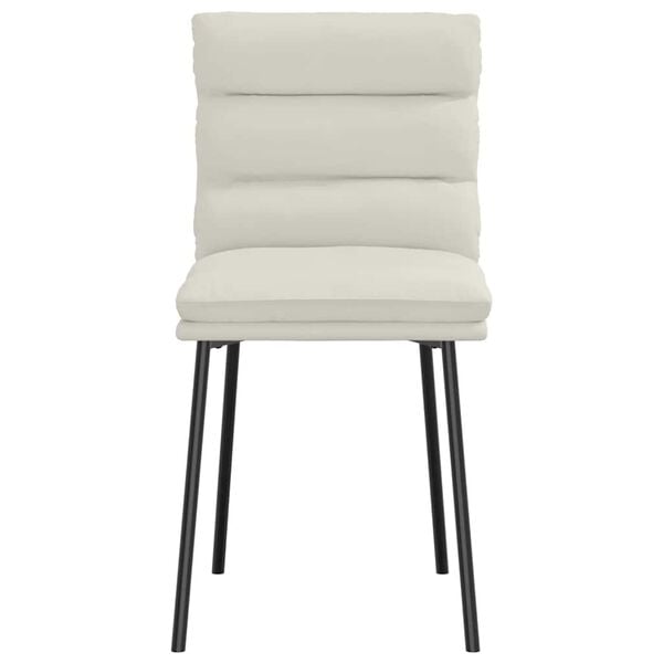 vidaXL s&ouml;&ouml;gitoolid 2 tk, kreemjas, samet