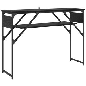 vidaXL KonsolLaud Must tamm Tehispuit 105x30x75cm
