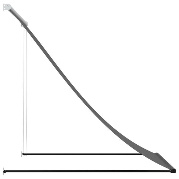 vidaXL sisset&otilde;mmatav varikatus, antratsiit, 150x150 cm, kangas/teras