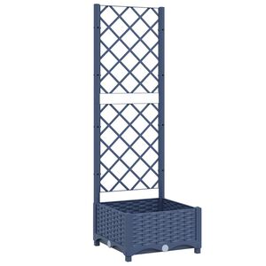 vidaXL aia lillepott v&otilde;rega, sinine-hall, 40 x 40 x 121,5 cm, PP