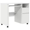 vidaXL Rattalaud Valge Tehispuit 91 x 50 x 77 cm