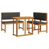 vidaXL Aia Bistroo Komplekt 3 pcs Pruun Tugev akatsiapuu