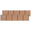 vidaXL Aiapaneel 10 pcs WPC ja Alumiinium Pruun