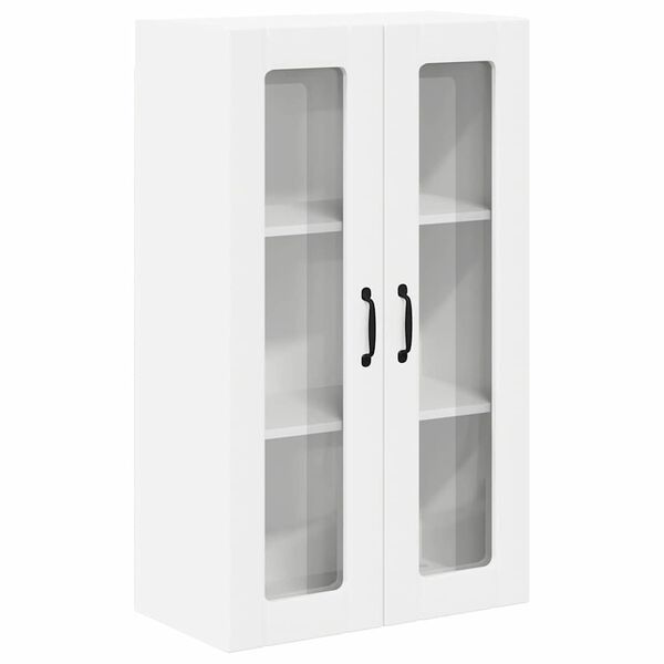 vidaXL Seinakapp k&ouml;&ouml;ki uksega Valge 60 x 31 x 100 cm Tehispuit