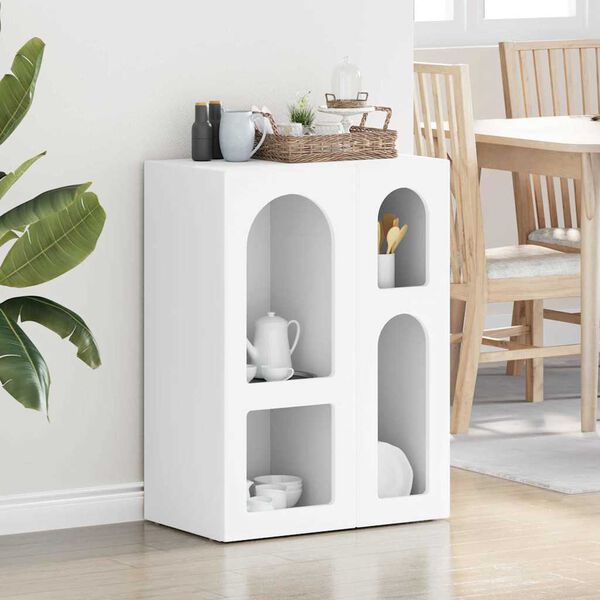 vidaXL K&otilde;ide Valge 59 x 35 x 80.5 cm Tehispuit