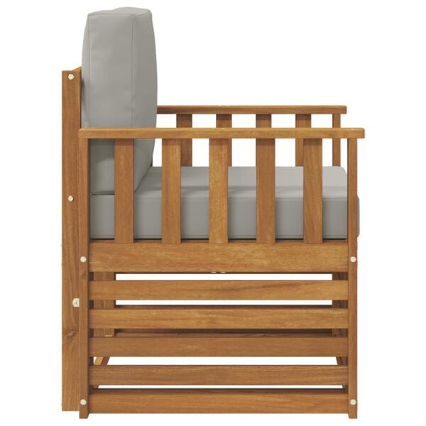 vidaXL V&auml;li diivanikomplekt padjaga Neutraalne 71 x 63 x 73 cm