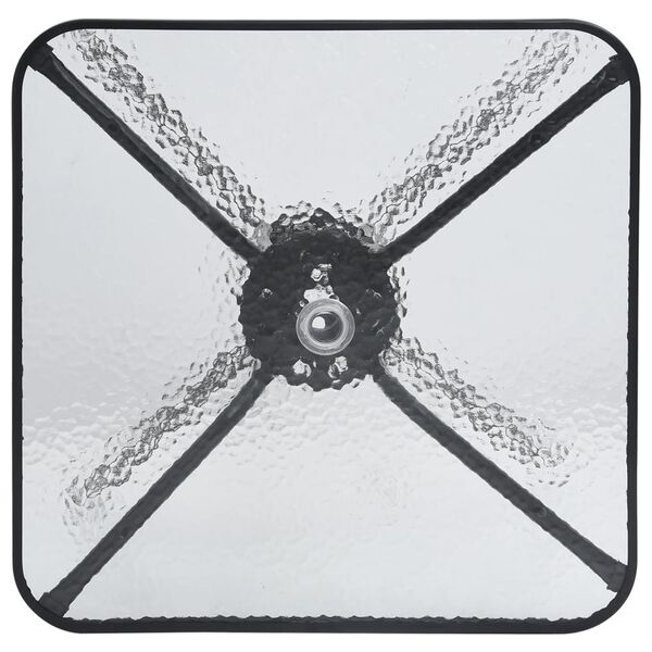 vidaXL aialaud, must, 70 x 70 x 70 cm, teras